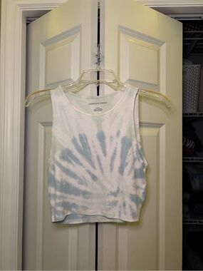 American Eagle Tie-Dye Ribbed Crop Tank